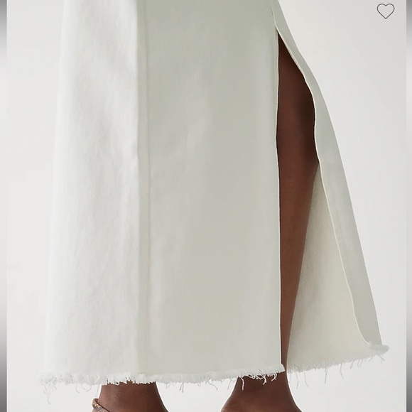 J.Crew Denim maxi skirt in white - Picture 6 of 8